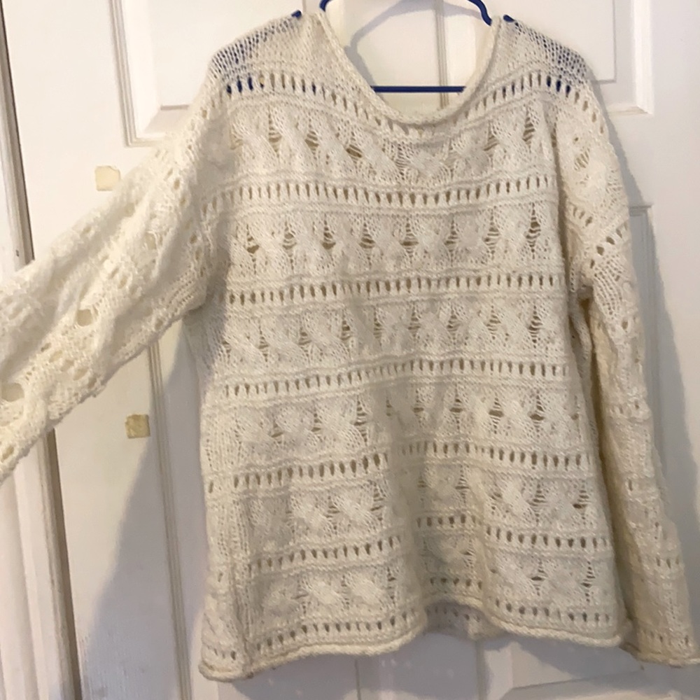 Cozy cream knit sweater
